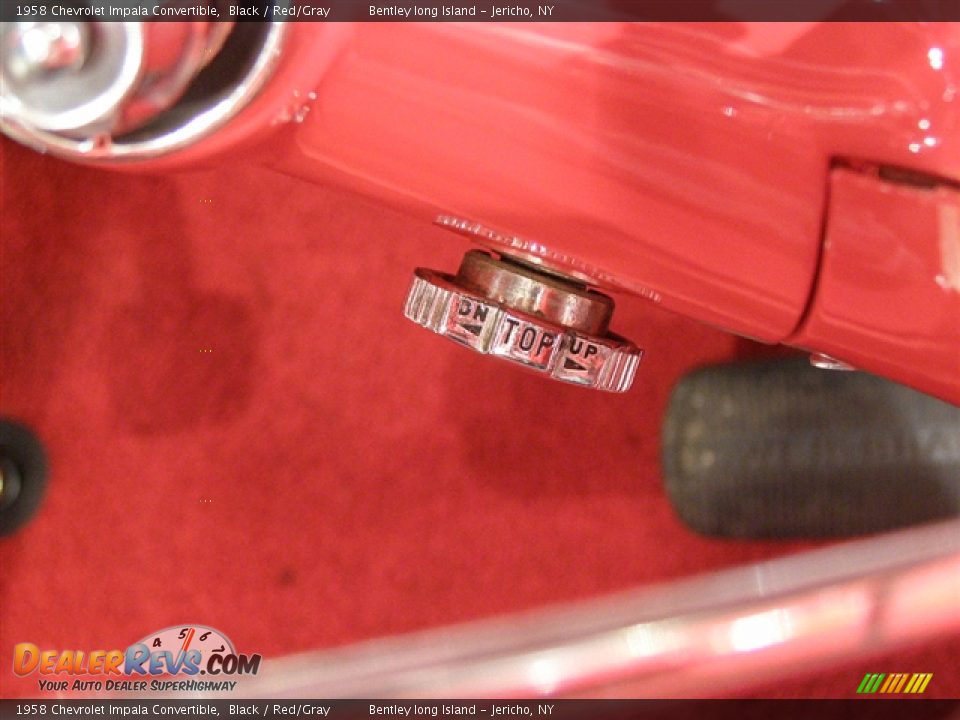 1958 Chevrolet Impala Convertible Black / Red/Gray Photo #12