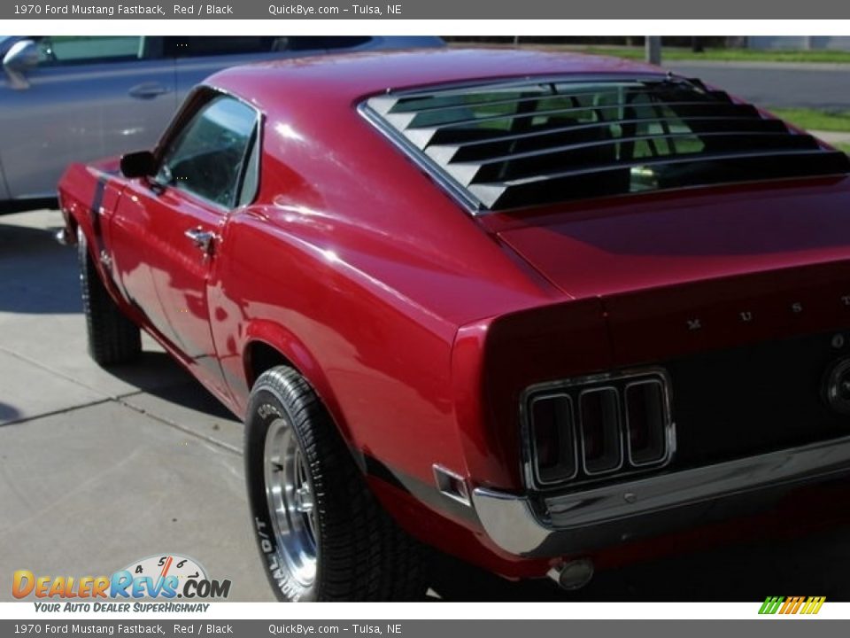 1970 Ford Mustang Fastback Red / Black Photo #5
