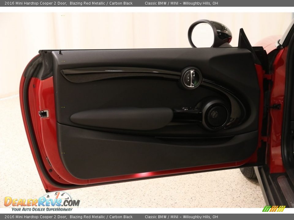 2016 Mini Hardtop Cooper 2 Door Blazing Red Metallic / Carbon Black Photo #4