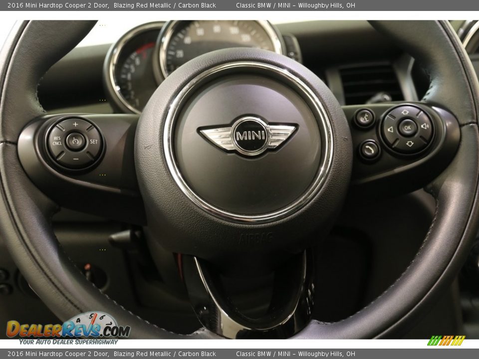 2016 Mini Hardtop Cooper 2 Door Blazing Red Metallic / Carbon Black Photo #7