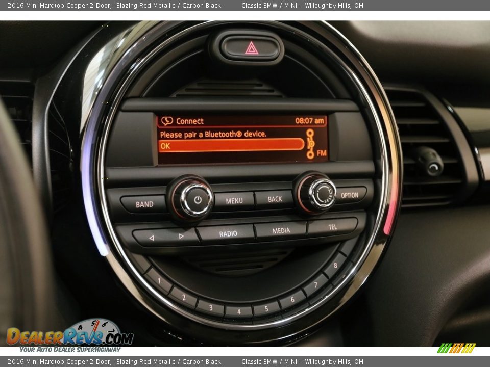 2016 Mini Hardtop Cooper 2 Door Blazing Red Metallic / Carbon Black Photo #11