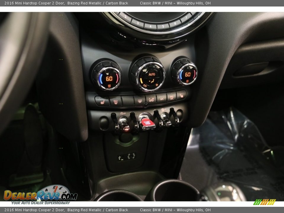 2016 Mini Hardtop Cooper 2 Door Blazing Red Metallic / Carbon Black Photo #12