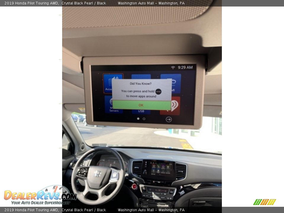 2019 Honda Pilot Touring AWD Crystal Black Pearl / Black Photo #33