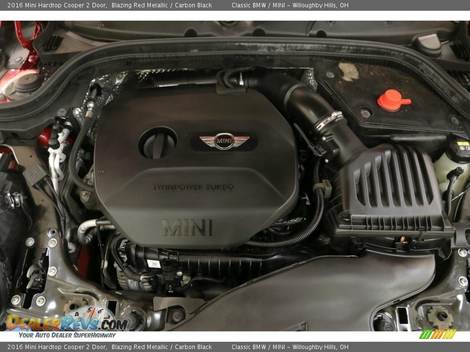 2016 Mini Hardtop Cooper 2 Door Blazing Red Metallic / Carbon Black Photo #19