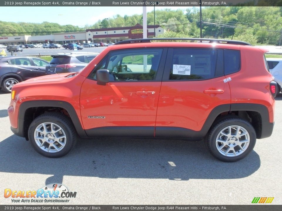 2019 Jeep Renegade Sport 4x4 Omaha Orange / Black Photo #2
