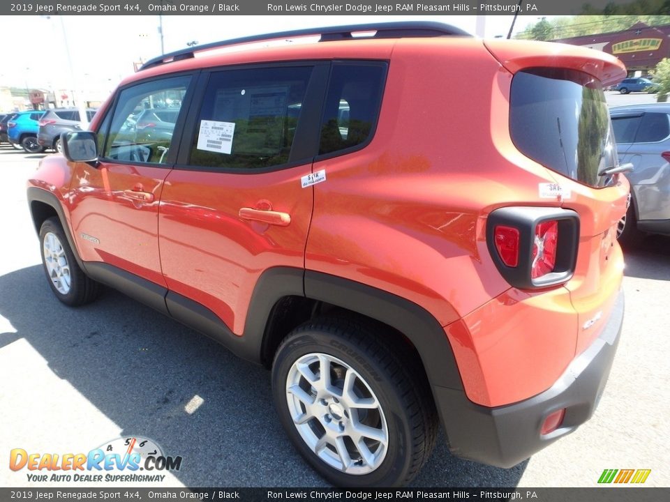 2019 Jeep Renegade Sport 4x4 Omaha Orange / Black Photo #3