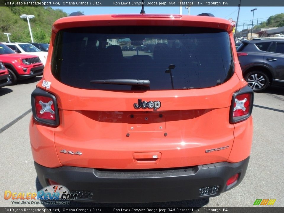 2019 Jeep Renegade Sport 4x4 Omaha Orange / Black Photo #4