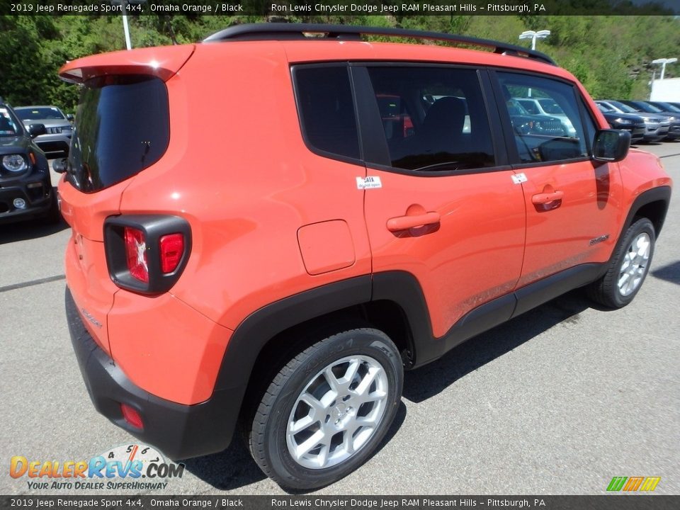 2019 Jeep Renegade Sport 4x4 Omaha Orange / Black Photo #6