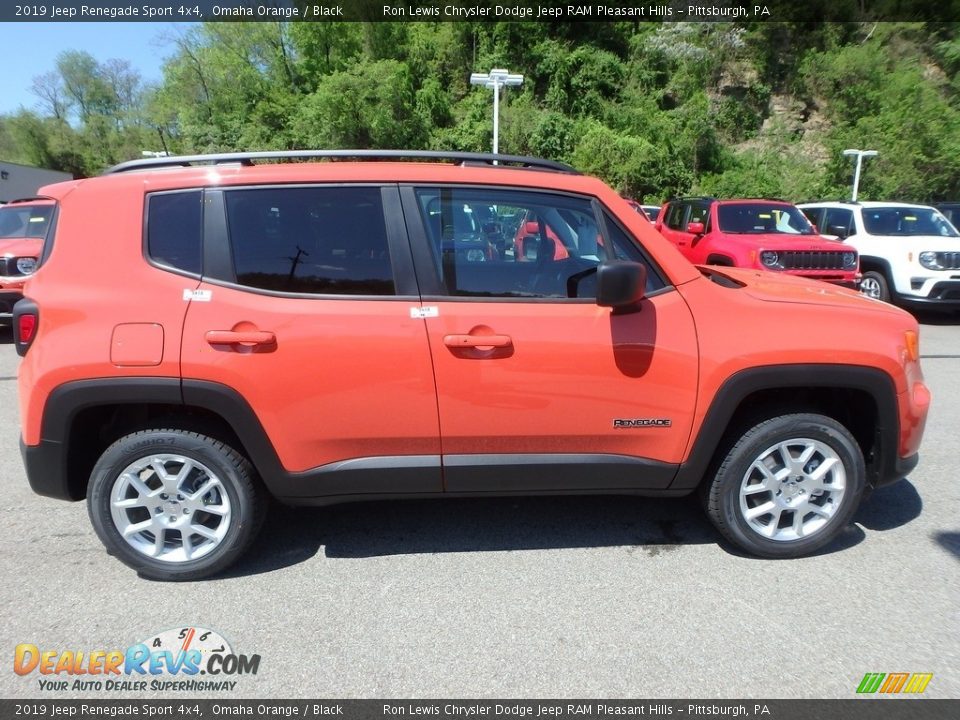 2019 Jeep Renegade Sport 4x4 Omaha Orange / Black Photo #7