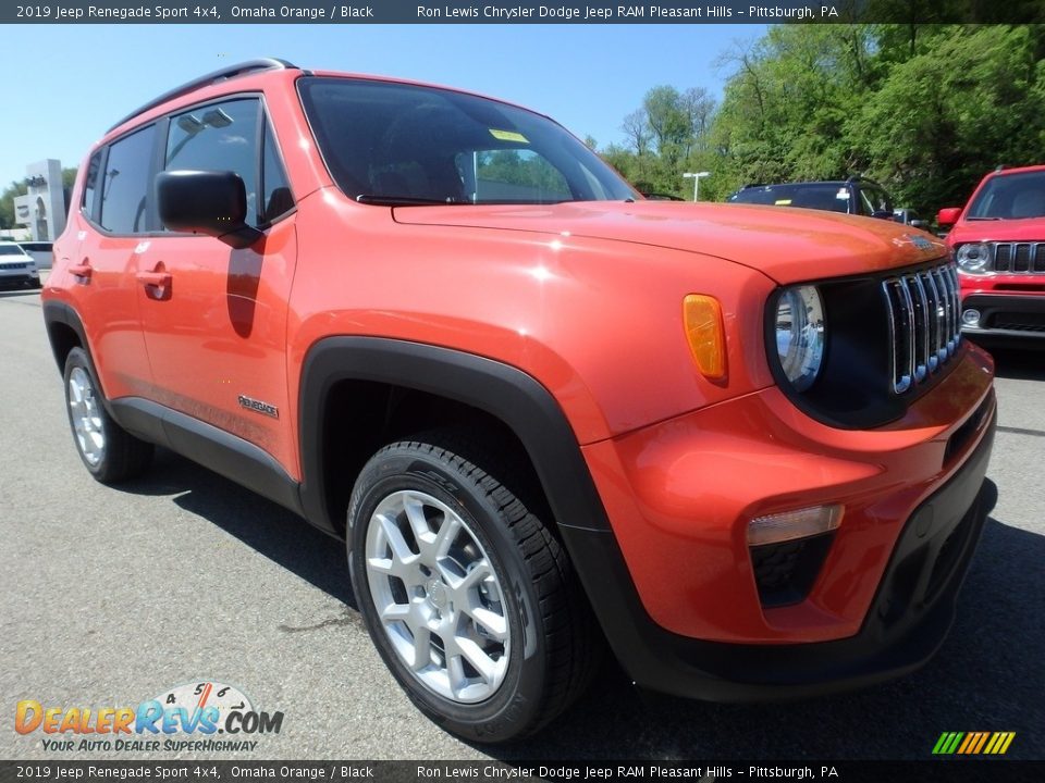 2019 Jeep Renegade Sport 4x4 Omaha Orange / Black Photo #8