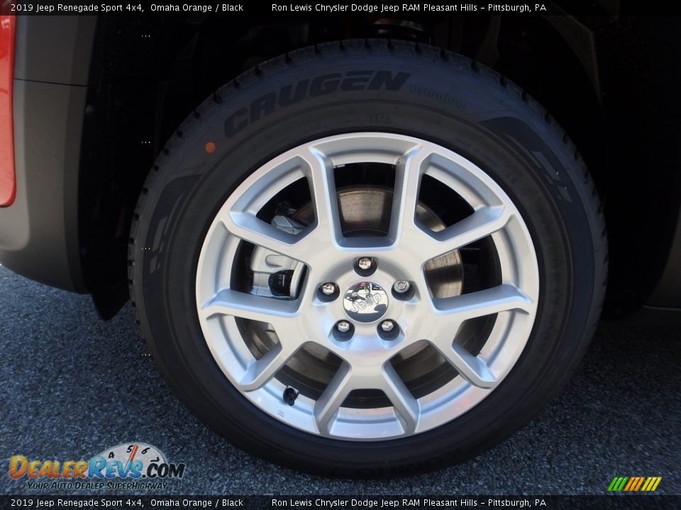 2019 Jeep Renegade Sport 4x4 Omaha Orange / Black Photo #10