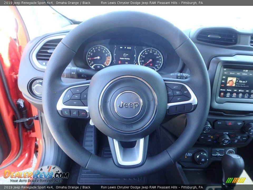 2019 Jeep Renegade Sport 4x4 Omaha Orange / Black Photo #18