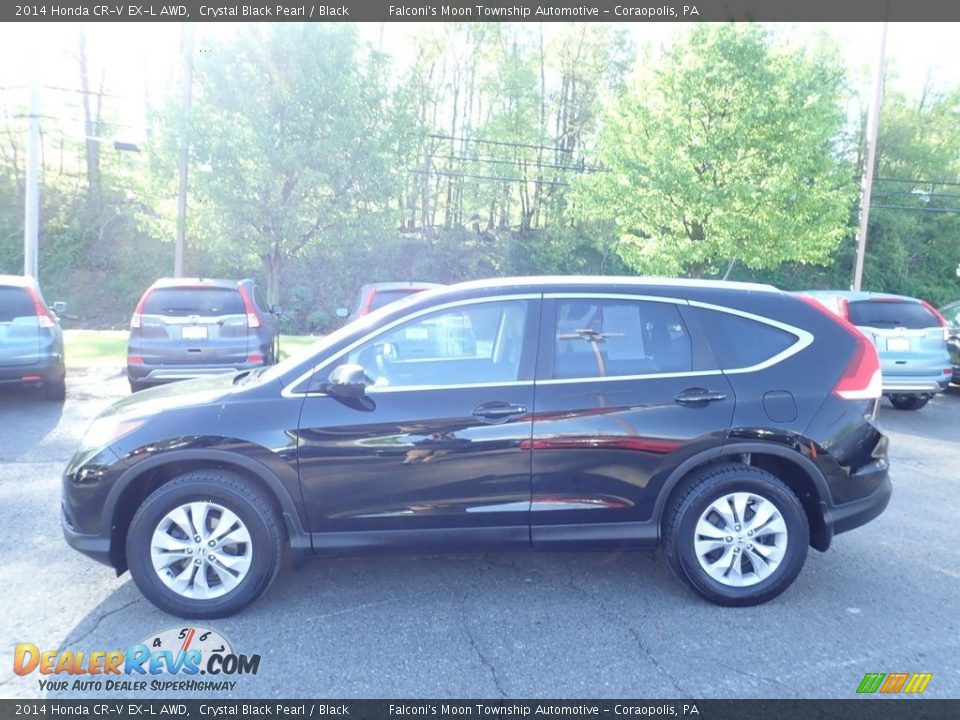 2014 Honda CR-V EX-L AWD Crystal Black Pearl / Black Photo #2