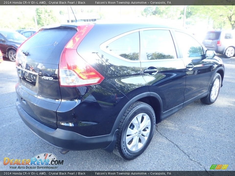 2014 Honda CR-V EX-L AWD Crystal Black Pearl / Black Photo #6