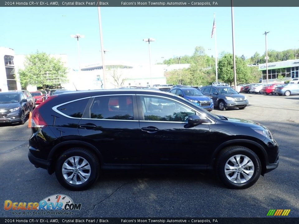 2014 Honda CR-V EX-L AWD Crystal Black Pearl / Black Photo #7