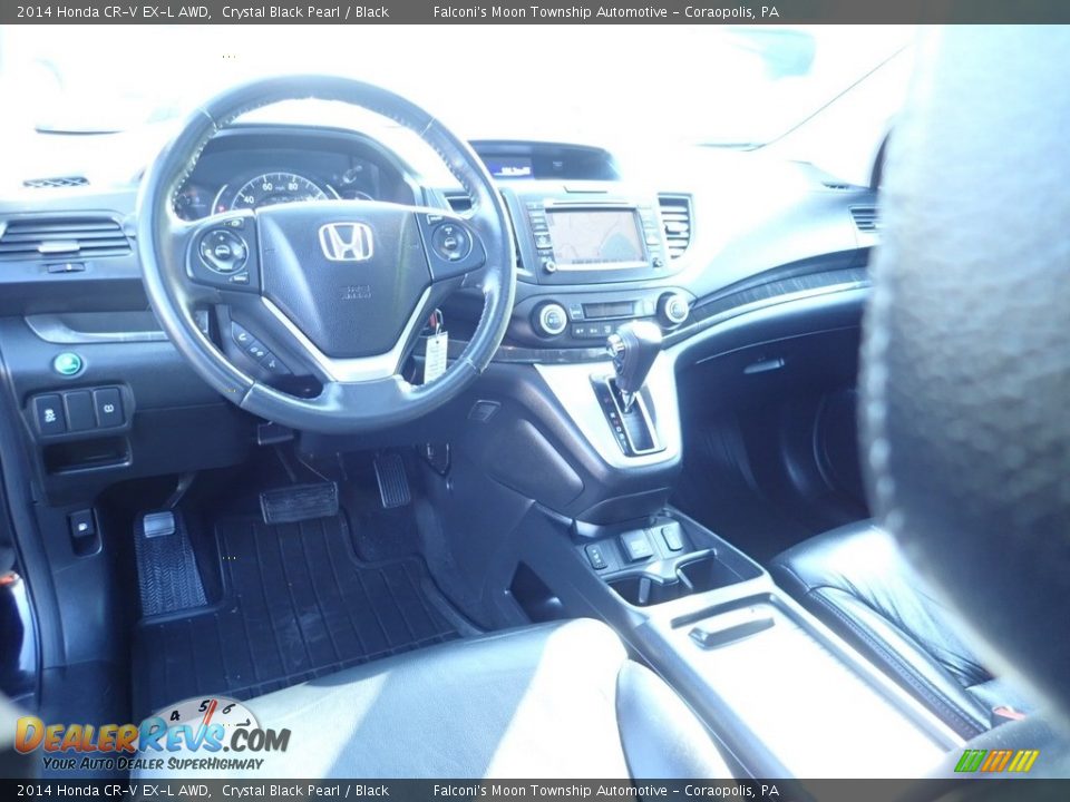 2014 Honda CR-V EX-L AWD Crystal Black Pearl / Black Photo #17
