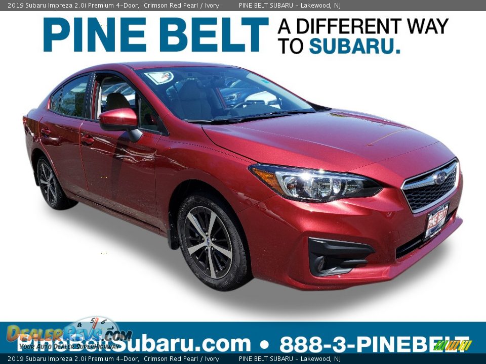 2019 Subaru Impreza 2.0i Premium 4-Door Crimson Red Pearl / Ivory Photo #1