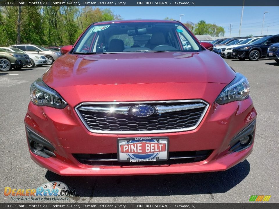 2019 Subaru Impreza 2.0i Premium 4-Door Crimson Red Pearl / Ivory Photo #2