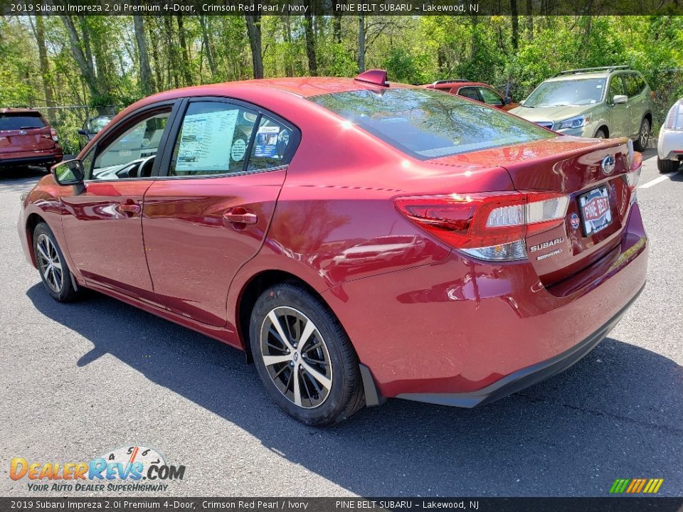 2019 Subaru Impreza 2.0i Premium 4-Door Crimson Red Pearl / Ivory Photo #4