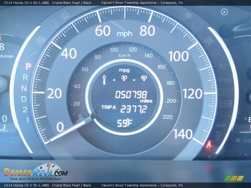 2014 Honda CR-V EX-L AWD Crystal Black Pearl / Black Photo #24