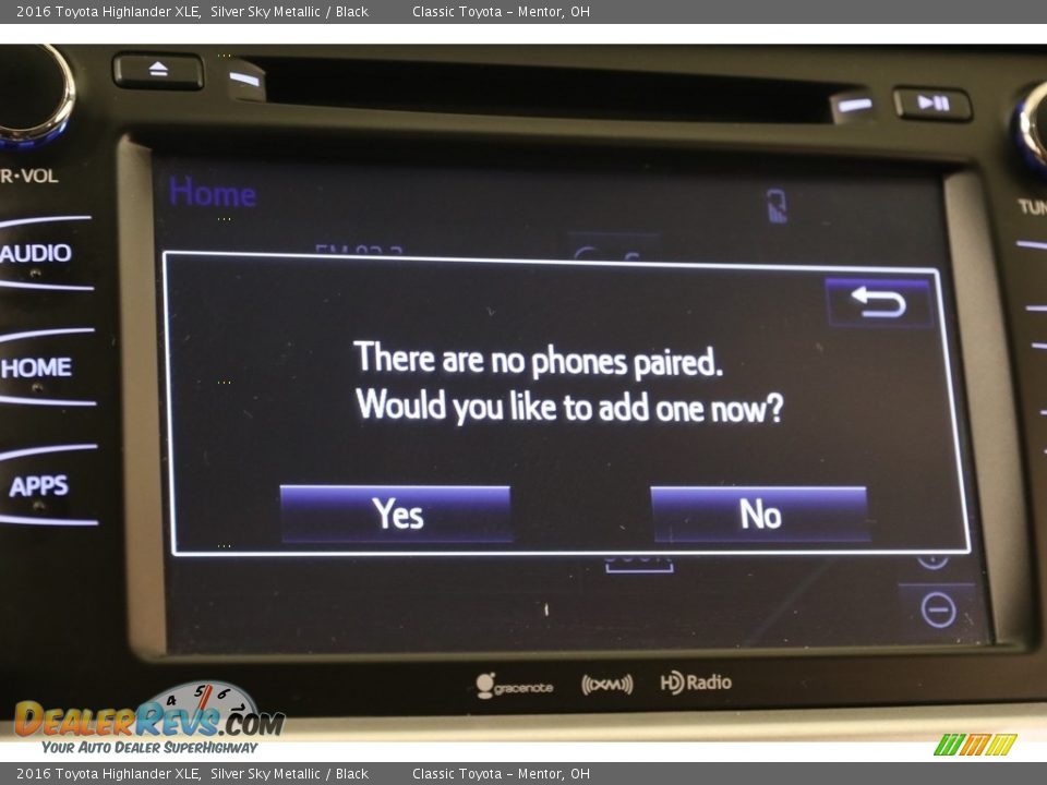 2016 Toyota Highlander XLE Silver Sky Metallic / Black Photo #10