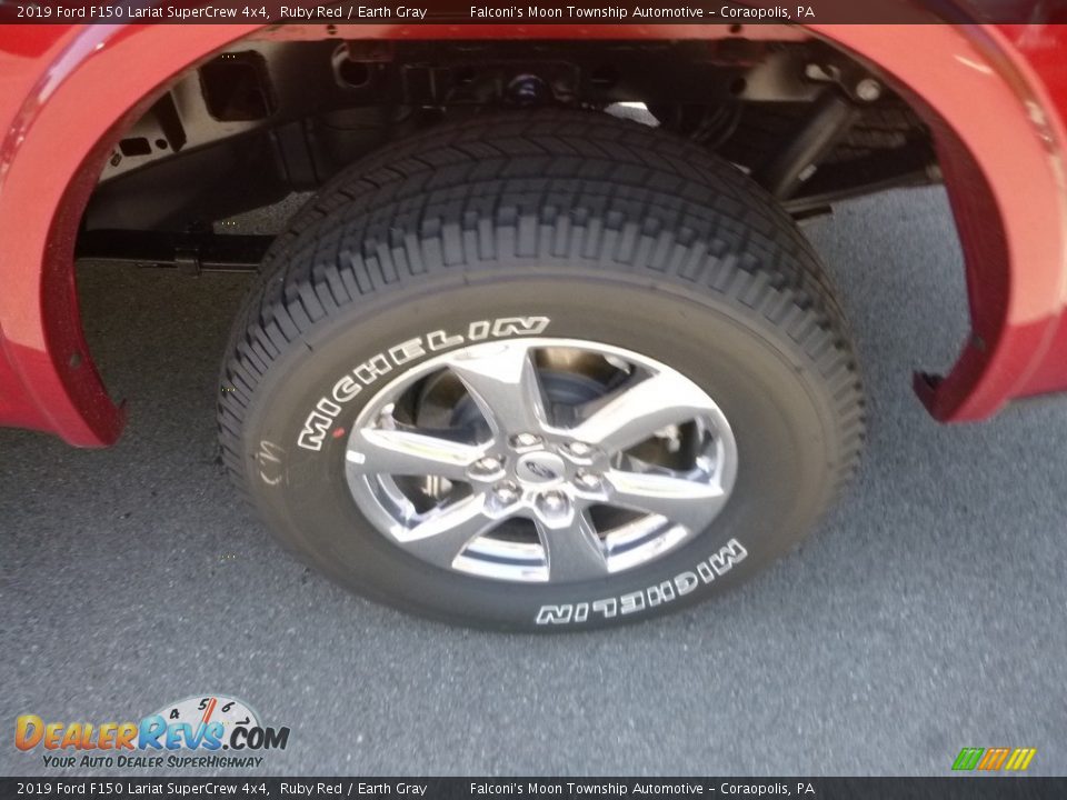 2019 Ford F150 Lariat SuperCrew 4x4 Ruby Red / Earth Gray Photo #7