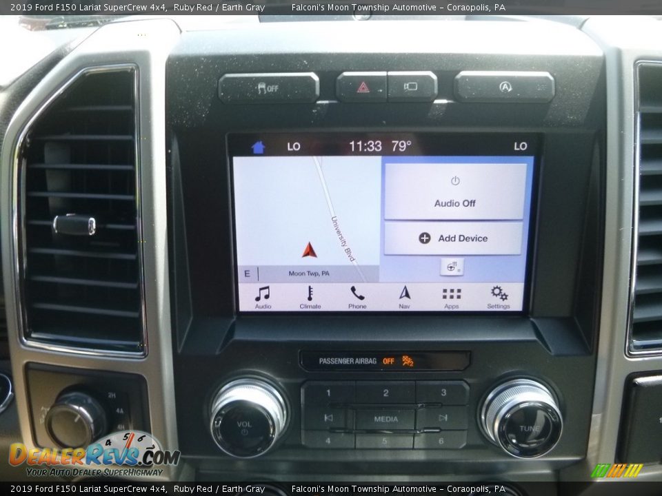 2019 Ford F150 Lariat SuperCrew 4x4 Ruby Red / Earth Gray Photo #13