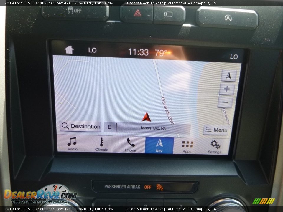 2019 Ford F150 Lariat SuperCrew 4x4 Ruby Red / Earth Gray Photo #14