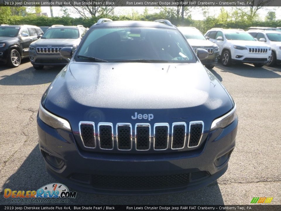 2019 Jeep Cherokee Latitude Plus 4x4 Blue Shade Pearl / Black Photo #8