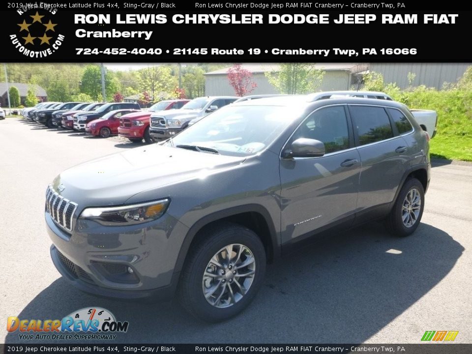 2019 Jeep Cherokee Latitude Plus 4x4 Sting-Gray / Black Photo #1