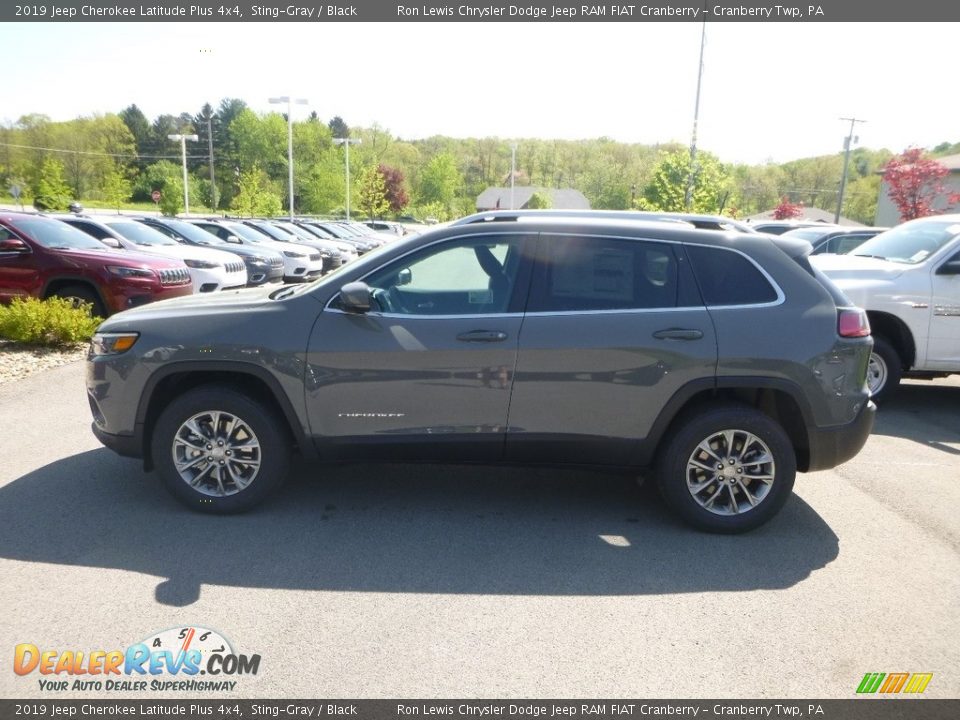2019 Jeep Cherokee Latitude Plus 4x4 Sting-Gray / Black Photo #2
