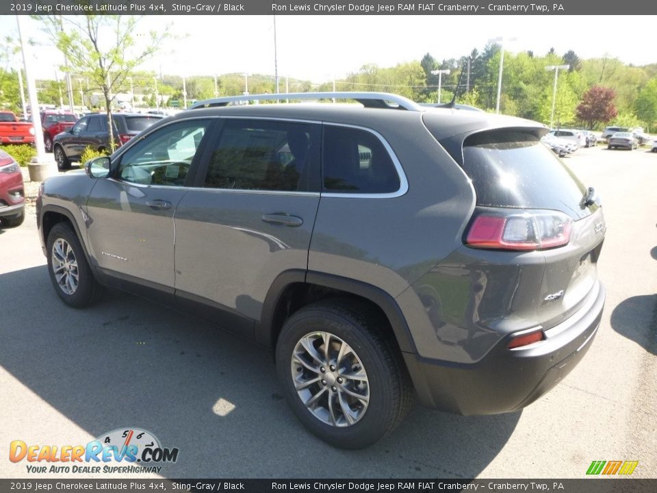 2019 Jeep Cherokee Latitude Plus 4x4 Sting-Gray / Black Photo #3