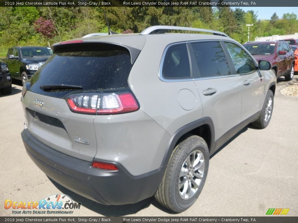 2019 Jeep Cherokee Latitude Plus 4x4 Sting-Gray / Black Photo #5