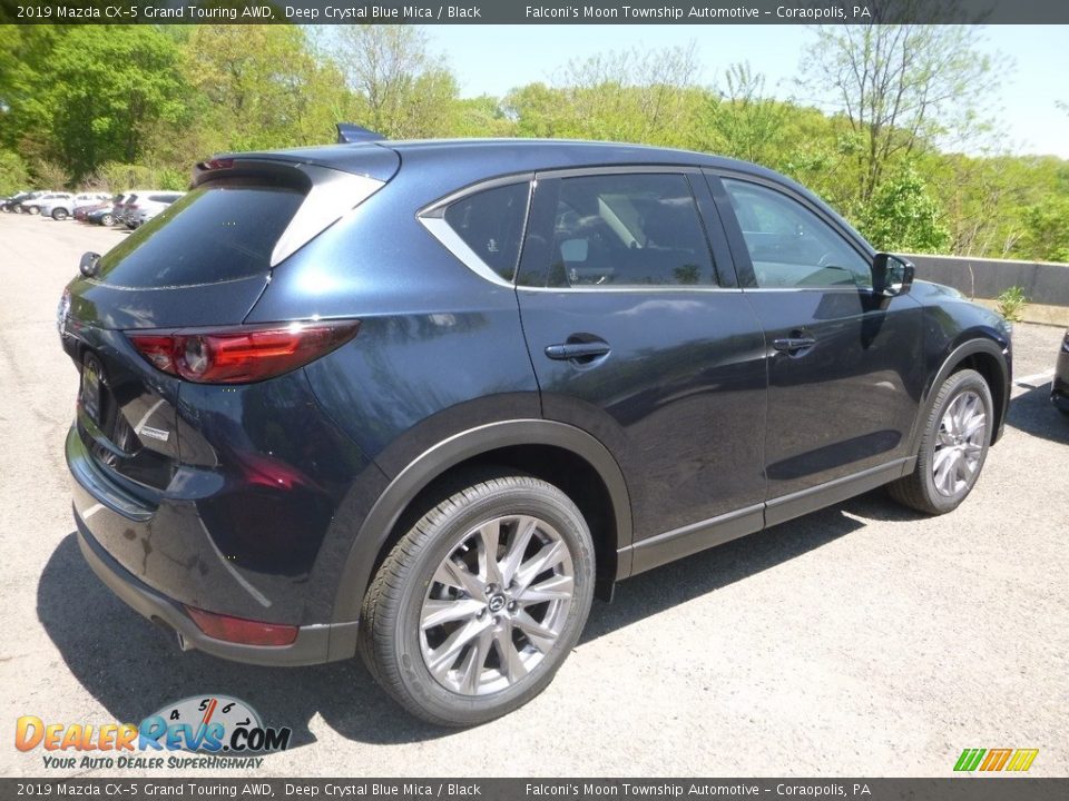 2019 Mazda CX-5 Grand Touring AWD Deep Crystal Blue Mica / Black Photo #2