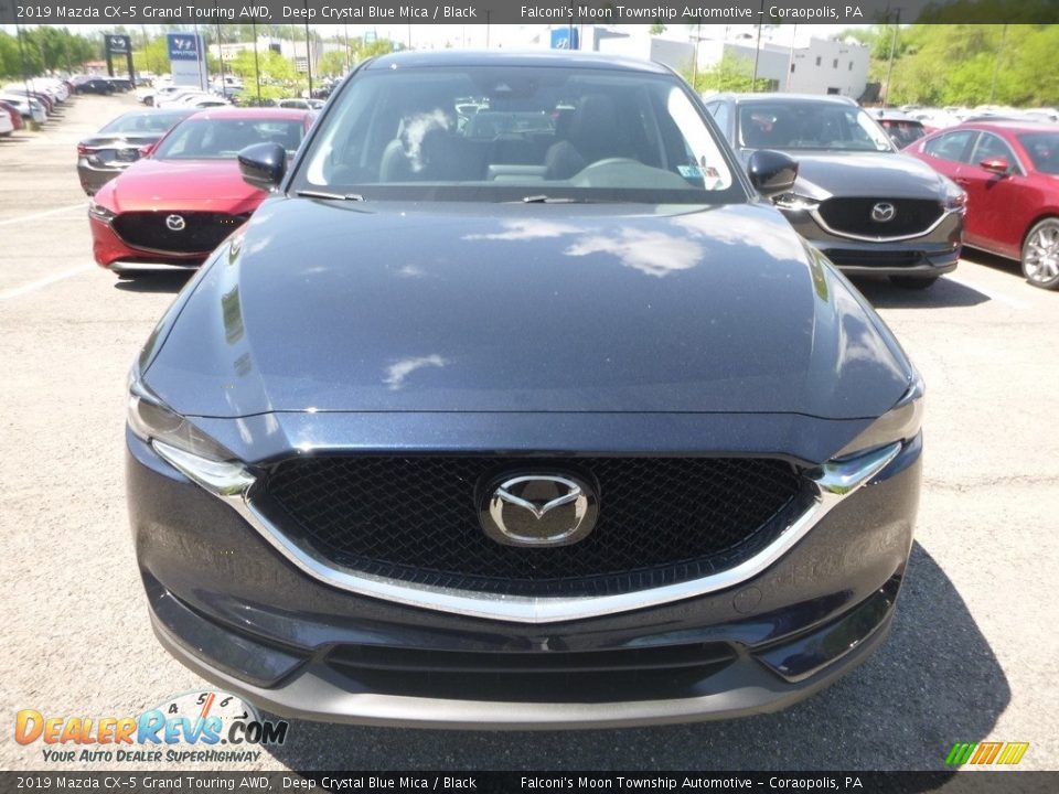 2019 Mazda CX-5 Grand Touring AWD Deep Crystal Blue Mica / Black Photo #4