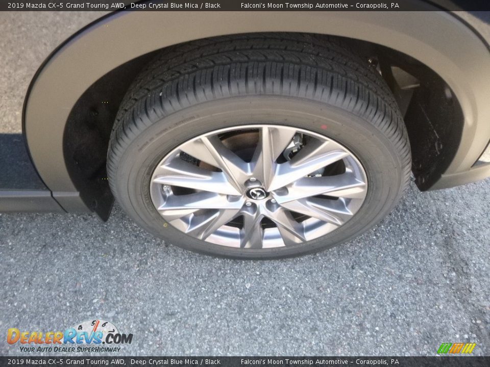 2019 Mazda CX-5 Grand Touring AWD Deep Crystal Blue Mica / Black Photo #7