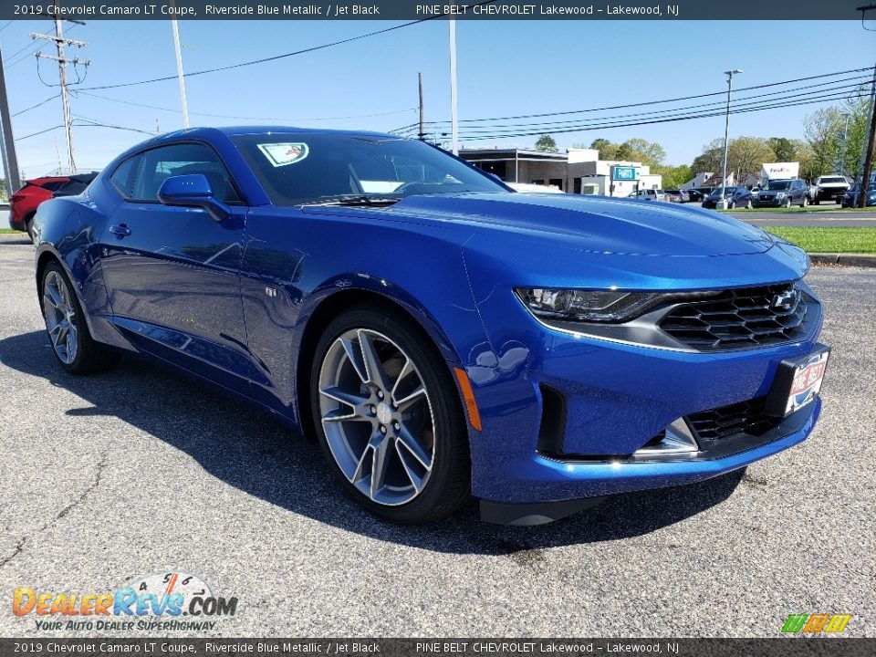 2019 Chevrolet Camaro LT Coupe Riverside Blue Metallic / Jet Black Photo #1