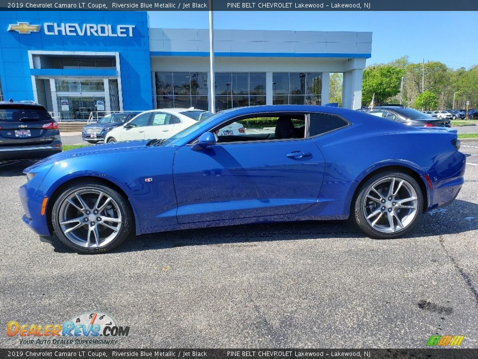 2019 Chevrolet Camaro LT Coupe Riverside Blue Metallic / Jet Black Photo #3