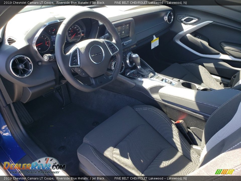 2019 Chevrolet Camaro LT Coupe Riverside Blue Metallic / Jet Black Photo #6