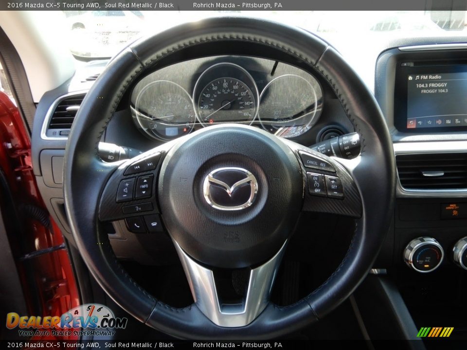 2016 Mazda CX-5 Touring AWD Soul Red Metallic / Black Photo #21