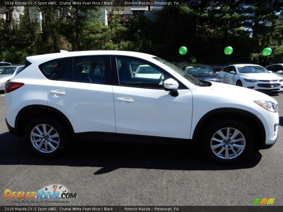 2016 Mazda CX-5 Sport AWD Crystal White Pearl Mica / Black Photo #2