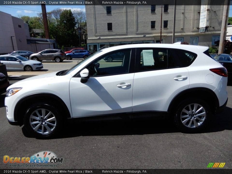 2016 Mazda CX-5 Sport AWD Crystal White Pearl Mica / Black Photo #4