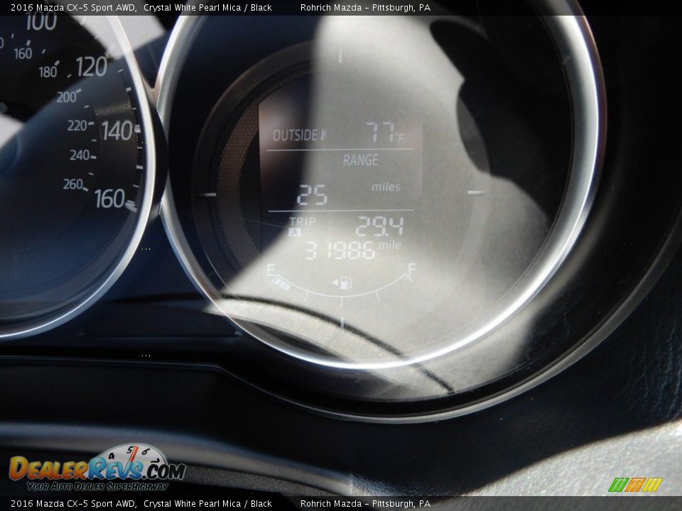2016 Mazda CX-5 Sport AWD Crystal White Pearl Mica / Black Photo #10
