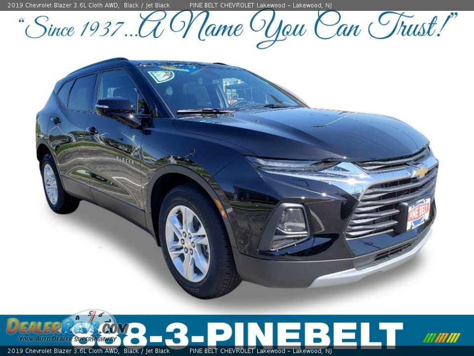 2019 Chevrolet Blazer 3.6L Cloth AWD Black / Jet Black Photo #1