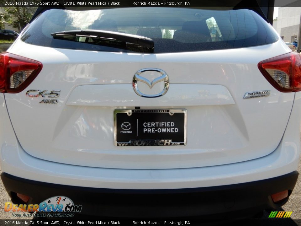 2016 Mazda CX-5 Sport AWD Crystal White Pearl Mica / Black Photo #16