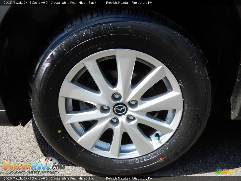 2016 Mazda CX-5 Sport AWD Crystal White Pearl Mica / Black Photo #18