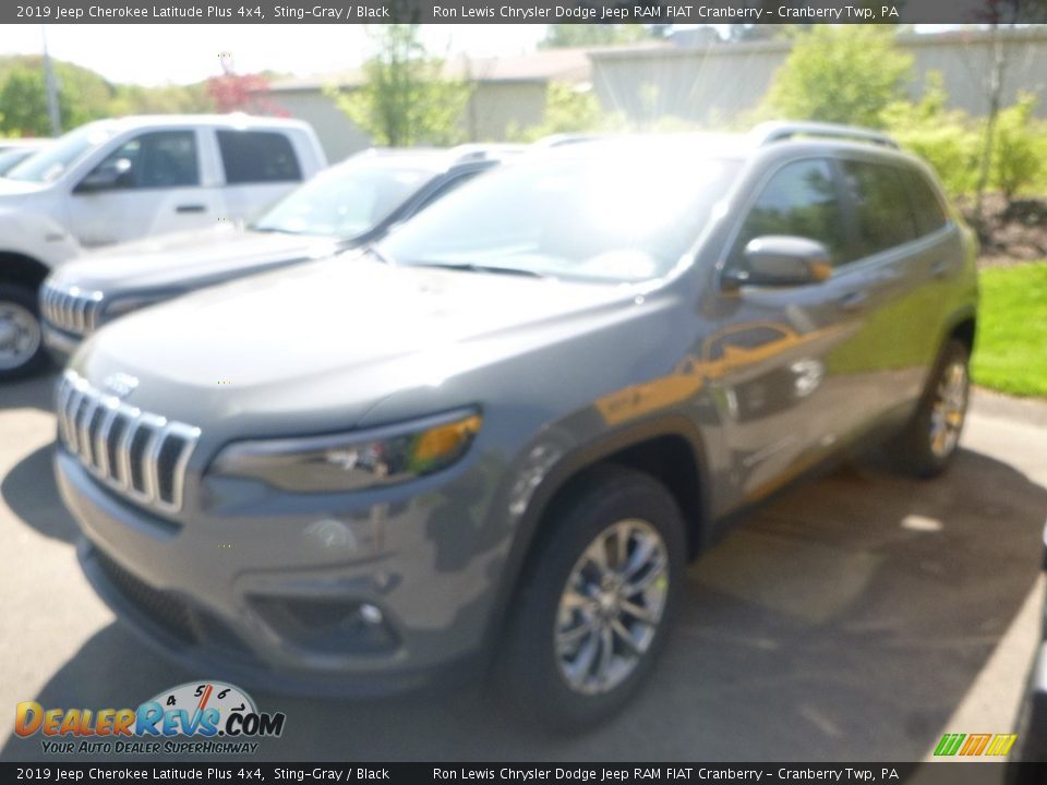 2019 Jeep Cherokee Latitude Plus 4x4 Sting-Gray / Black Photo #9