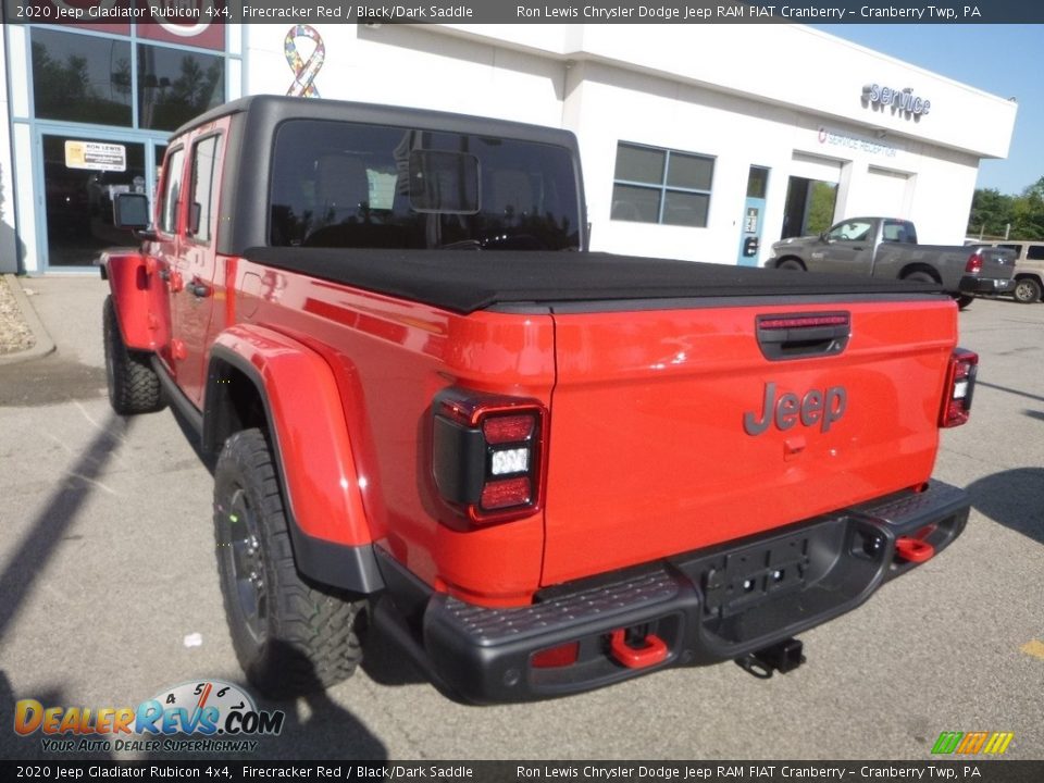 2020 Jeep Gladiator Rubicon 4x4 Firecracker Red / Black/Dark Saddle Photo #3