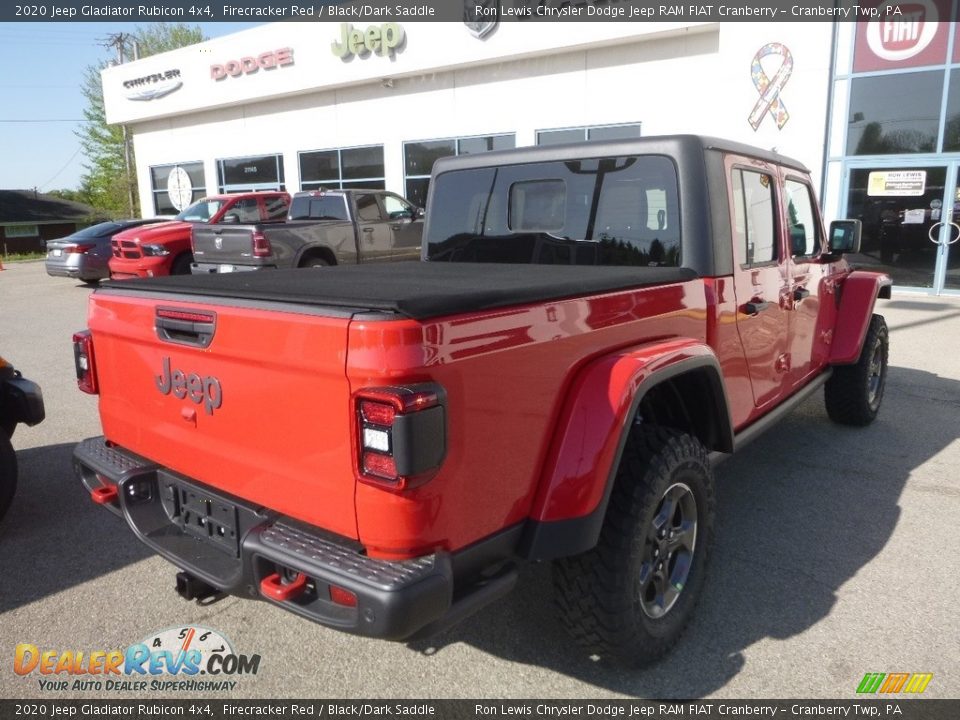 2020 Jeep Gladiator Rubicon 4x4 Firecracker Red / Black/Dark Saddle Photo #5