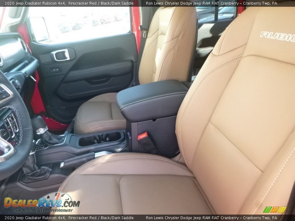 Black/Dark Saddle Interior - 2020 Jeep Gladiator Rubicon 4x4 Photo #14